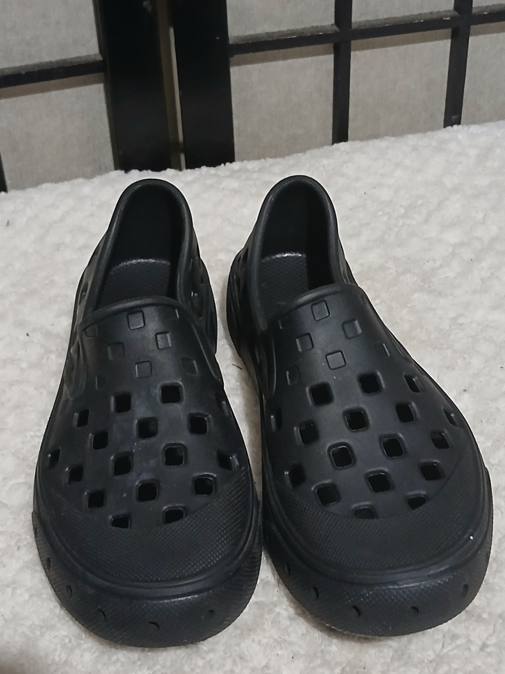 Vans Kids Black Slip-On Ventilated Clog